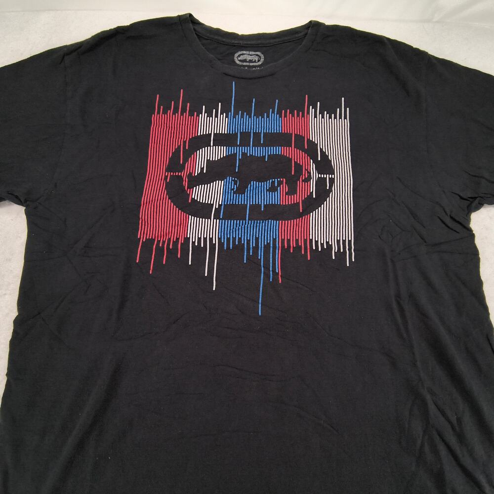 Ecko Unltd Crew Neck Casual Short Sleeve T Shirt Mens Size XL Black Red Blue